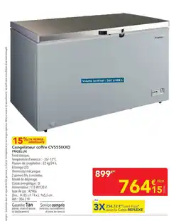 METRO FRIGELUX Congélateur coffre CV555IXXD offre