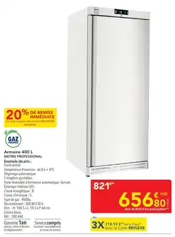 METRO METRO PROFESSIONAL Armoire offre
