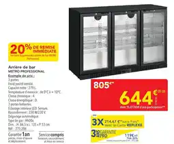 METRO METRO PROFESSIONAL Arrière de bar offre