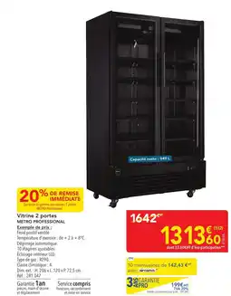 METRO METRO PROFESSIONAL Vitrine 2 portes offre