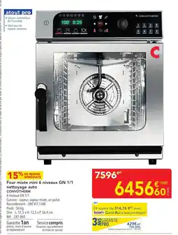 METRO CONVOTHERM Four mixte mini 6 niveaux GN 1/1 nettoyage auto offre