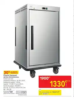 METRO METRO PROFESSIONAL Chariot banquet offre