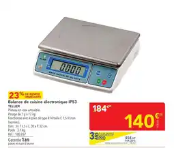 METRO TELLIER Balance de cuisine électronique IP53 offre