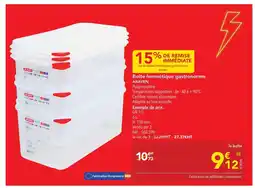 METRO Araven Boîte hermétique gastronorme offre