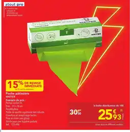 METRO MATFER Poche pâtissière offre
