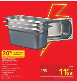 METRO METRO PROFESSIONAL Bac gastronorme offre