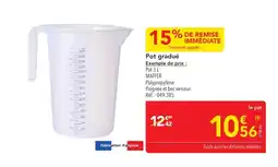 METRO Pot gradué offre