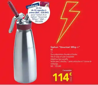 METRO Siphon Gourmet Whip+ offre