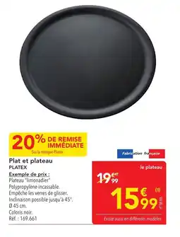 METRO PLATEX Plat et plateau offre
