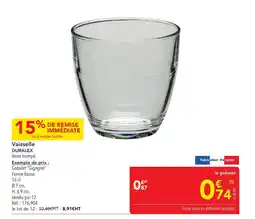 METRO DURALEX Vaisselle offre