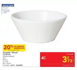 METRO CULIN'OVE Coupelle Sfood offre