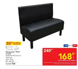 METRO ID-MOB Banquette Poli offre