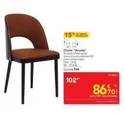 METRO Chaise Amada offre