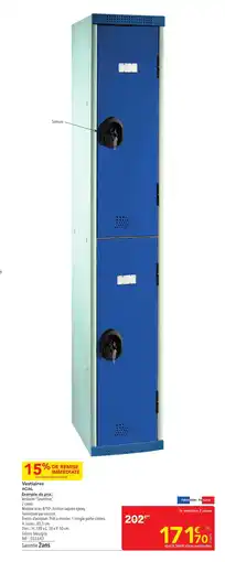 METRO ACIAL Vestiaires offre