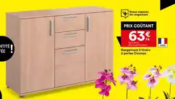 BUT Rangement 3 tiroirs 2 portes Cosmos offre