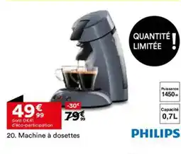 BUT PHILIPS Machine à dosettes offre