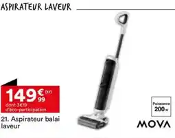 BUT MOVA Aspirateur balai laveur offre