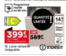 BUT INDESIT Lave-vaisselle intégrable offre