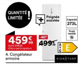 BUT SIGNATURE Congélateur armoire offre