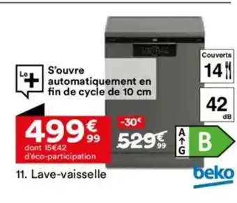BUT BEKO Lave-vaisselle offre