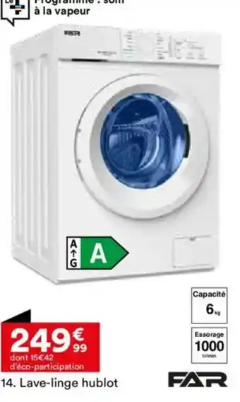 BUT FAR Lave-linge hublot offre