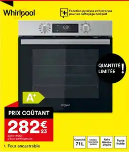BUT WHIRLPOOL Four encastrable offre