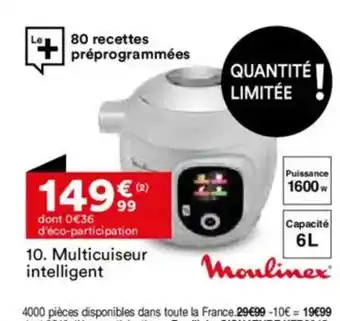 BUT MOULINEX Multicuiseur intelligent offre