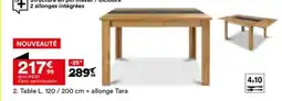 BUT Table + allonge Tara offre
