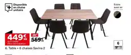 BUT Table + 6 chaises Savina 2 offre