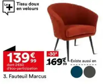 BUT Fauteuil Marcus offre