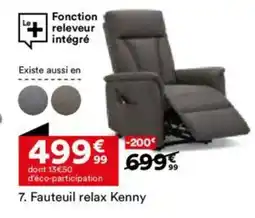 BUT Fauteuil relax Kenny offre