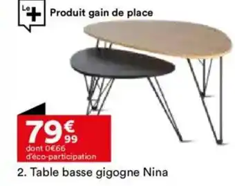 BUT Table basse gigogne Nina offre