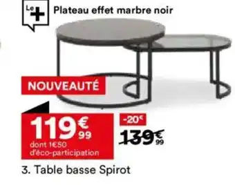 BUT Table basse Spirot offre