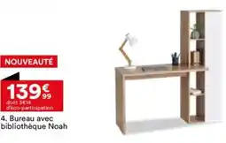 BUT Bureau avec bibliothèque Noah offre