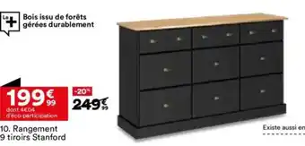 BUT Rangement 9 tiroirs Stanford offre