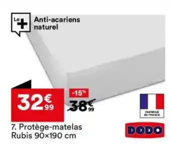 BUT DODO Protège-matelas Rubis offre