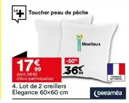 BUT Lot de 2 oreillers Elegance offre