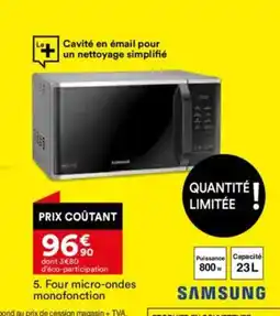 BUT SAMSUNG Four micro-ondes monofonction offre
