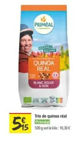 Les Comptoirs de la Bio PRIMÉAL Trio de quinoa réal offre