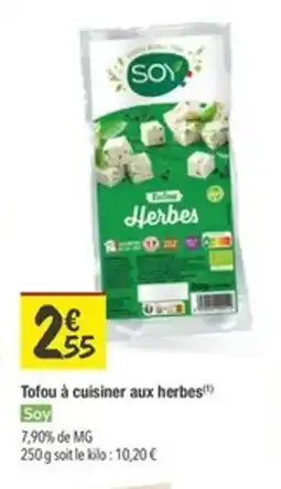 Les Comptoirs de la Bio SOY Tofou à cuisiner aux herbes offre