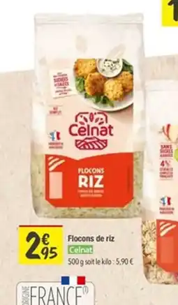 Les Comptoirs de la Bio CELNAT Flocons de riz offre
