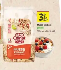 Les Comptoirs de la Bio CELNAT Muesli étudiant offre