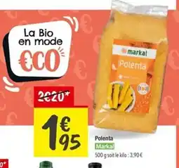 Les Comptoirs de la Bio MARKAL Polenta offre