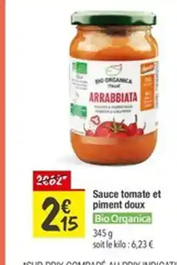 Les Comptoirs de la Bio BIO ORGANICA Sauce tomate et piment doux offre
