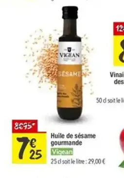 Les Comptoirs de la Bio VIGEAn Huile de sésame gourmande offre