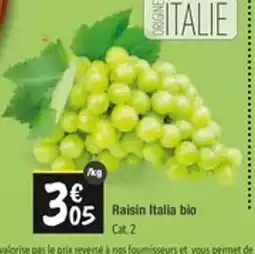 Les Comptoirs de la Bio Raisin Italia bio offre
