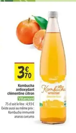 Les Comptoirs de la Bio VITAMONT Kombucha antioxydant clémentine citron offre