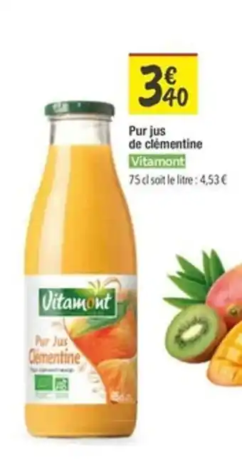 Les Comptoirs de la Bio VITAMONT Pur jus de clémentine offre