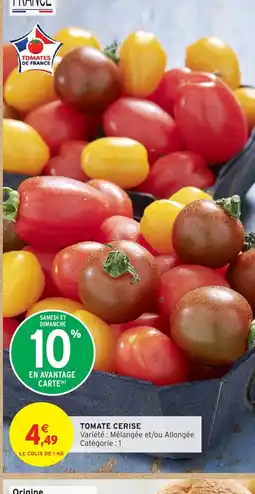 Intermarché Hyper Tomate cerise offre