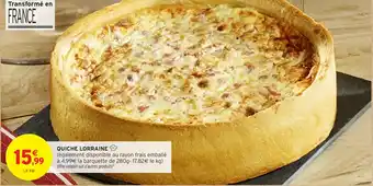 Intermarché Hyper Quiche lorraine offre
